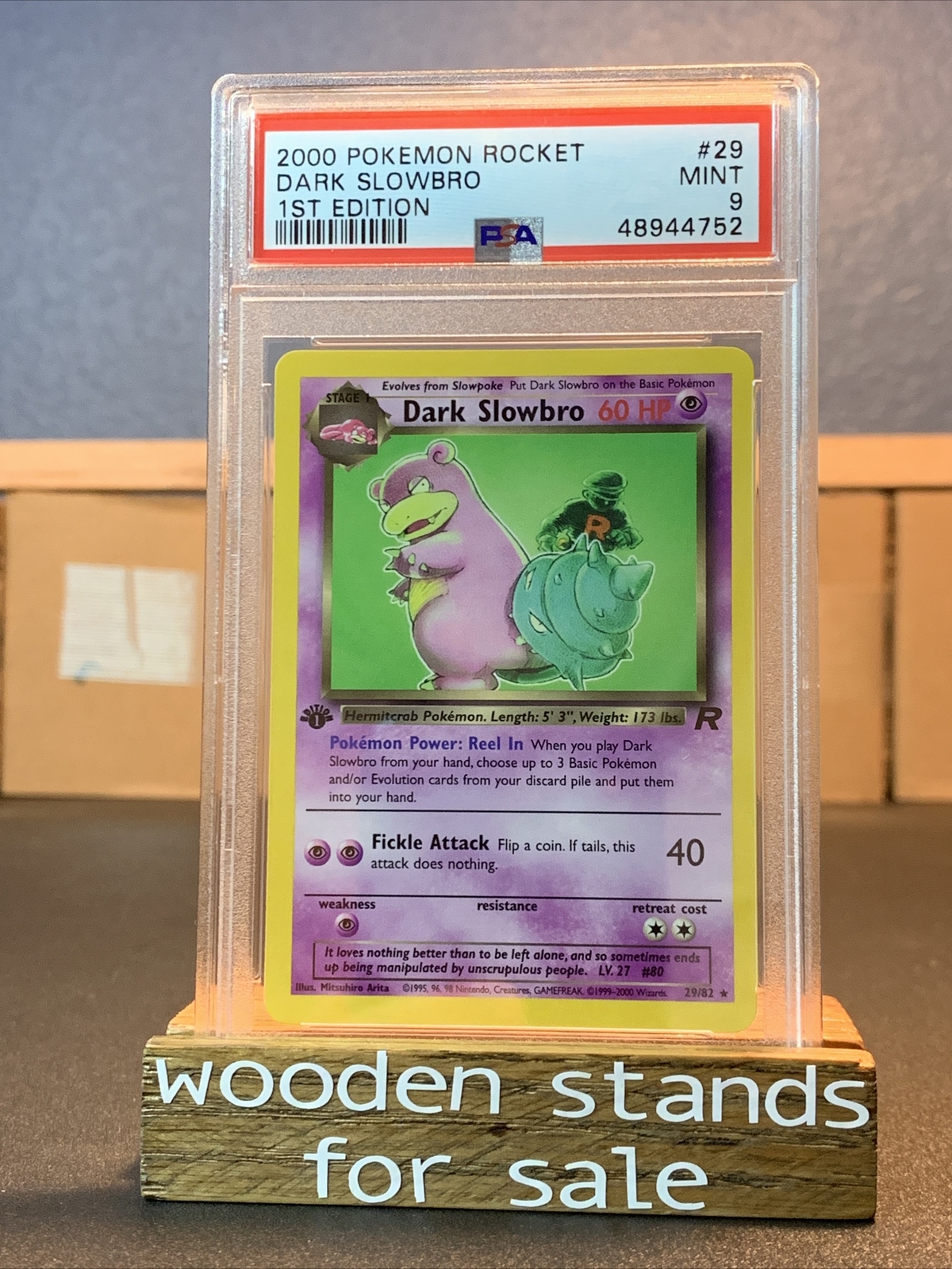 2000 Pokemon Rocket Dark Slowbro 1st Edition 29