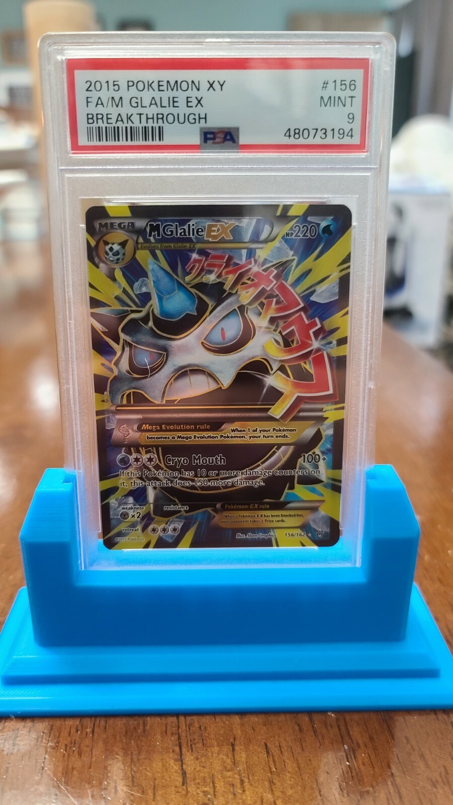 2015 Pokemon XY Breakthrough Full Art/M Glalie EX 156