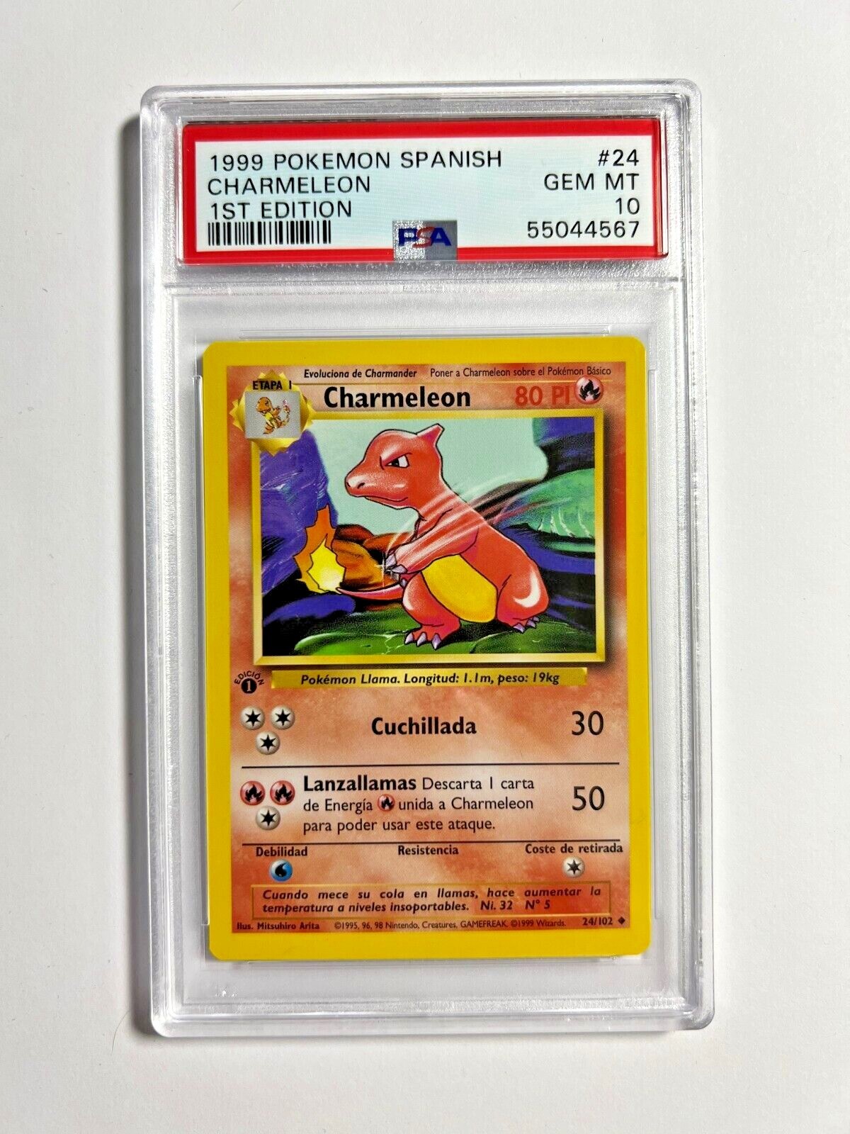 1999 Pokemon Spanish Charmeleon 1st Edition 24