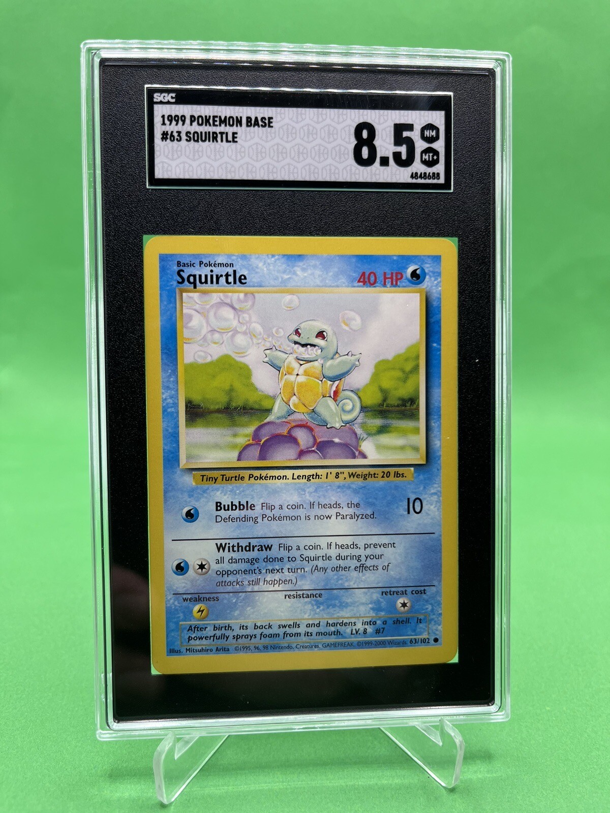 1999 Pokemon Base Squirtle 63