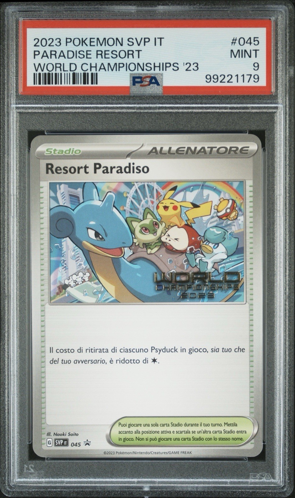2023 Pokemon Italian Svp It-SV Black Star Promo Paradise Resort World Championships 2023 045