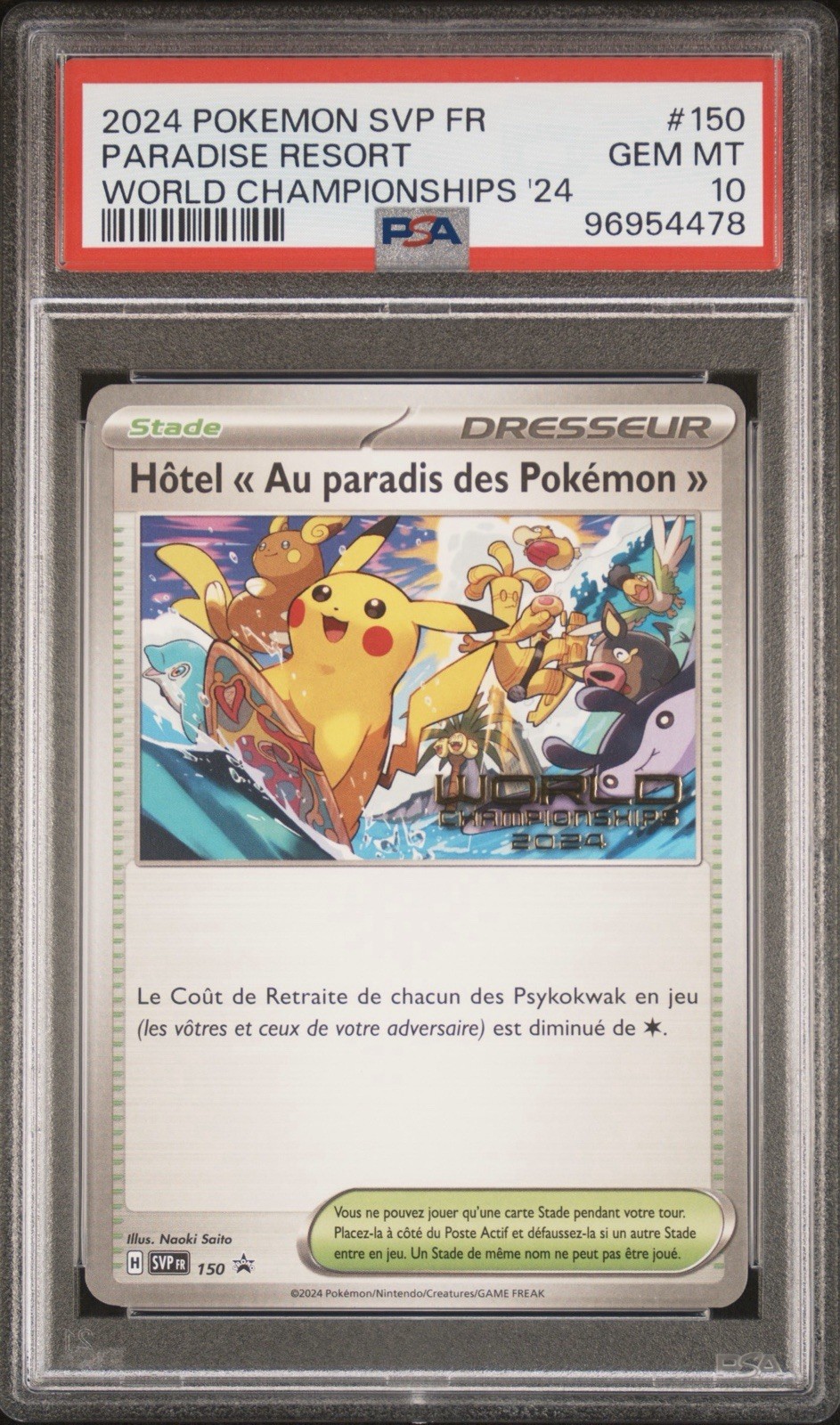 2024 Pokemon French Svp FR-SV Black Star Promo Paradise Resort World Championships 2024 150
