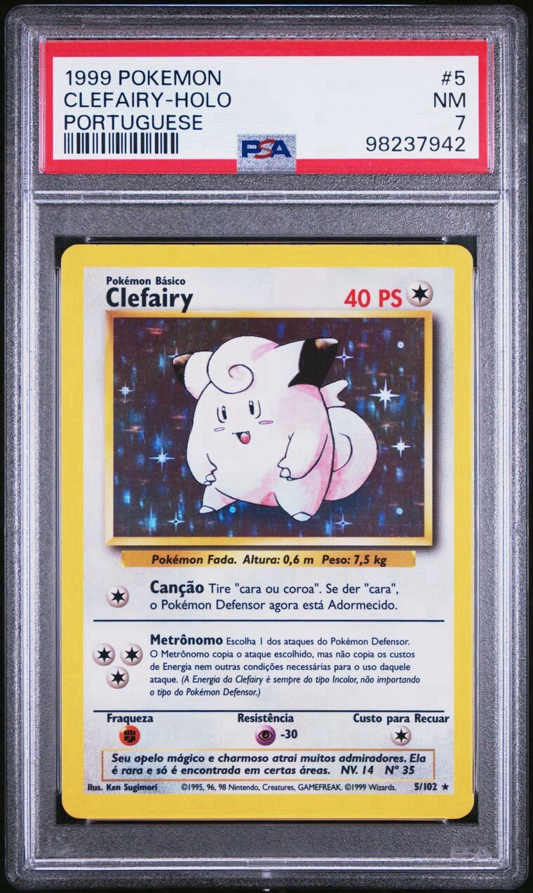 1999 Pokemon Portuguese Clefairy-Holo 5