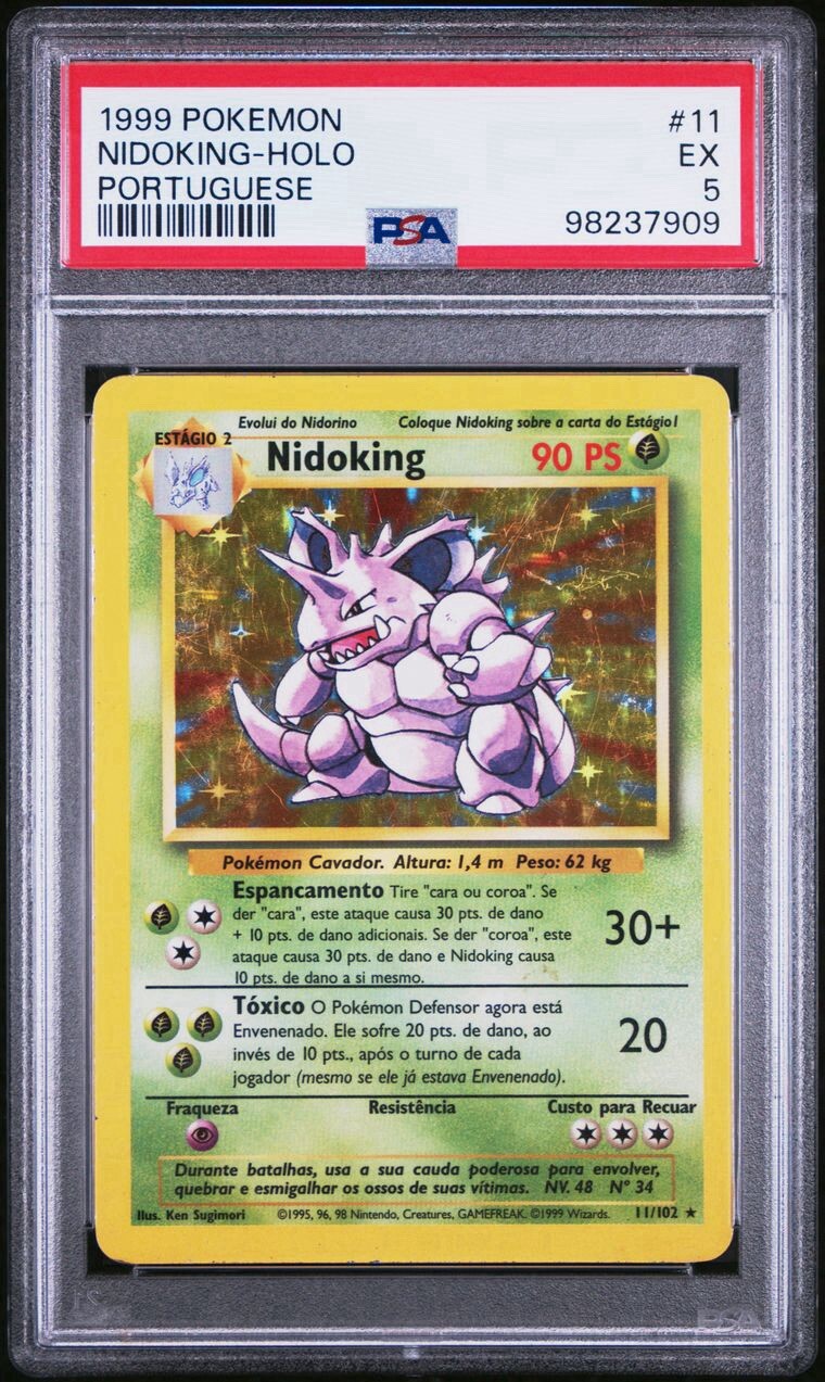 1999 Pokemon Portuguese Nidoking-Holo 11