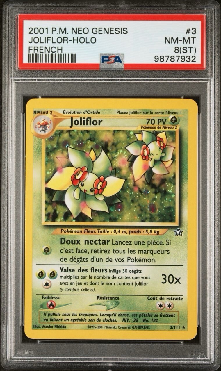 2001 Pokemon French Neo Genesis Joliflor-Holo 3