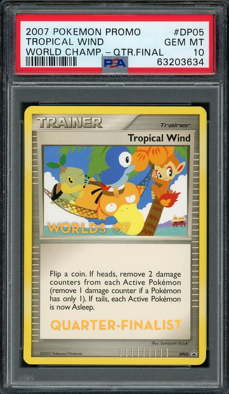 2007 Pokemon World Championships Promo Tropical Wind Quarter Finalist DP05