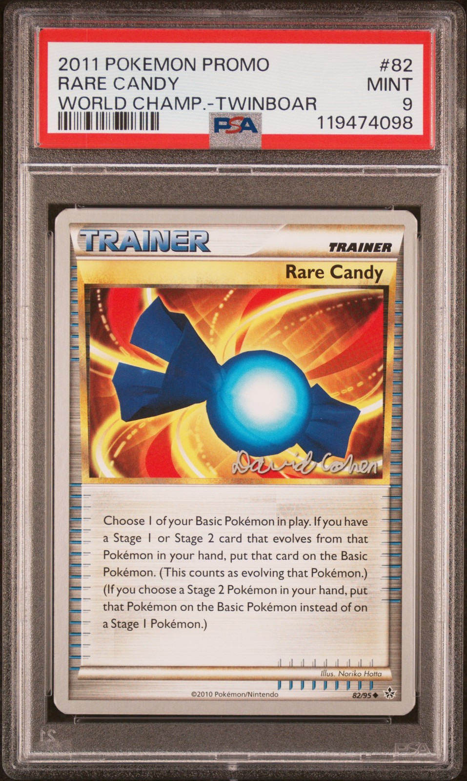 2011 Pokemon World Championships Promo Rare Candy Twinboar 82