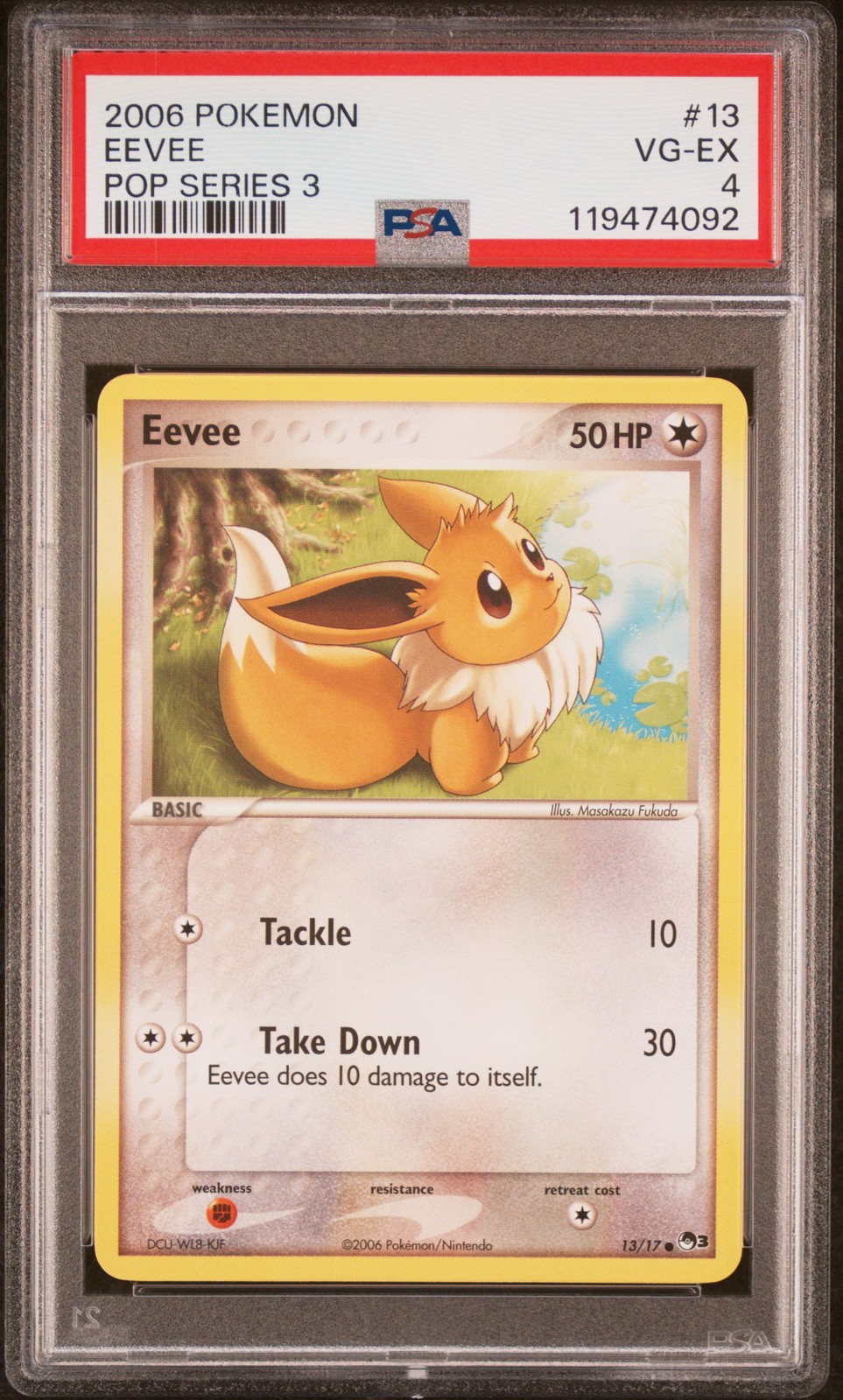 2006 Pokemon Pop Series 3 Eevee 13