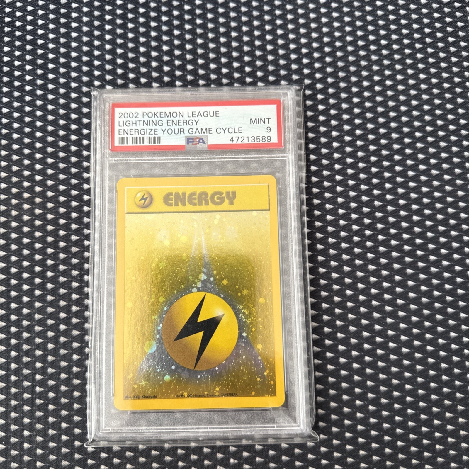 2002 Pokemon League Energize Your Game Cycle Lightning Energy-Holo