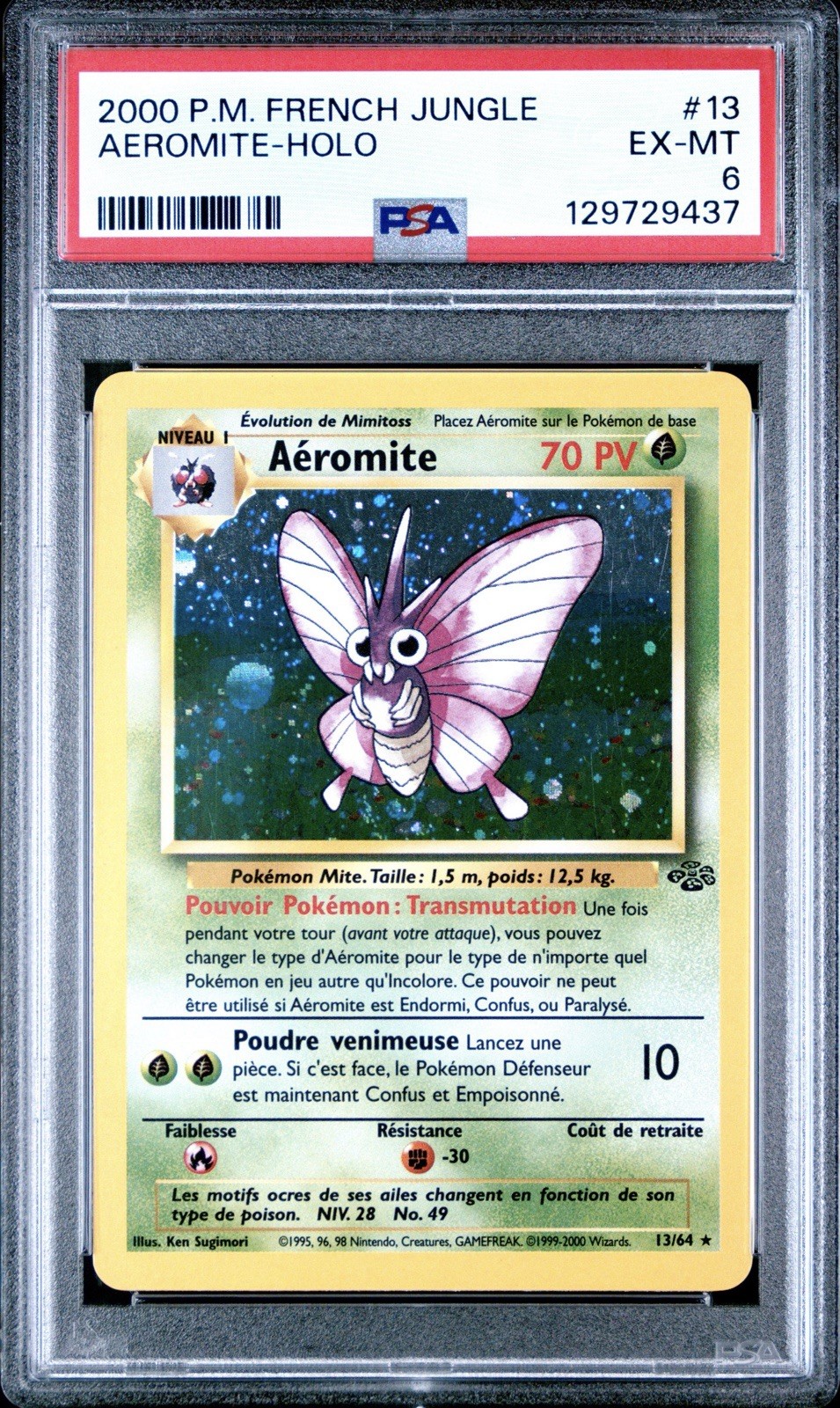 2000 Pokemon French Jungle Aeromite-Holo 13
