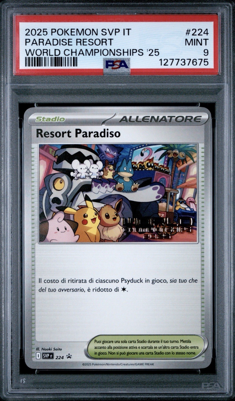 2025 Pokemon Italian Svp It-SV Black Star Promo Paradise Resort World Championships 2025 224