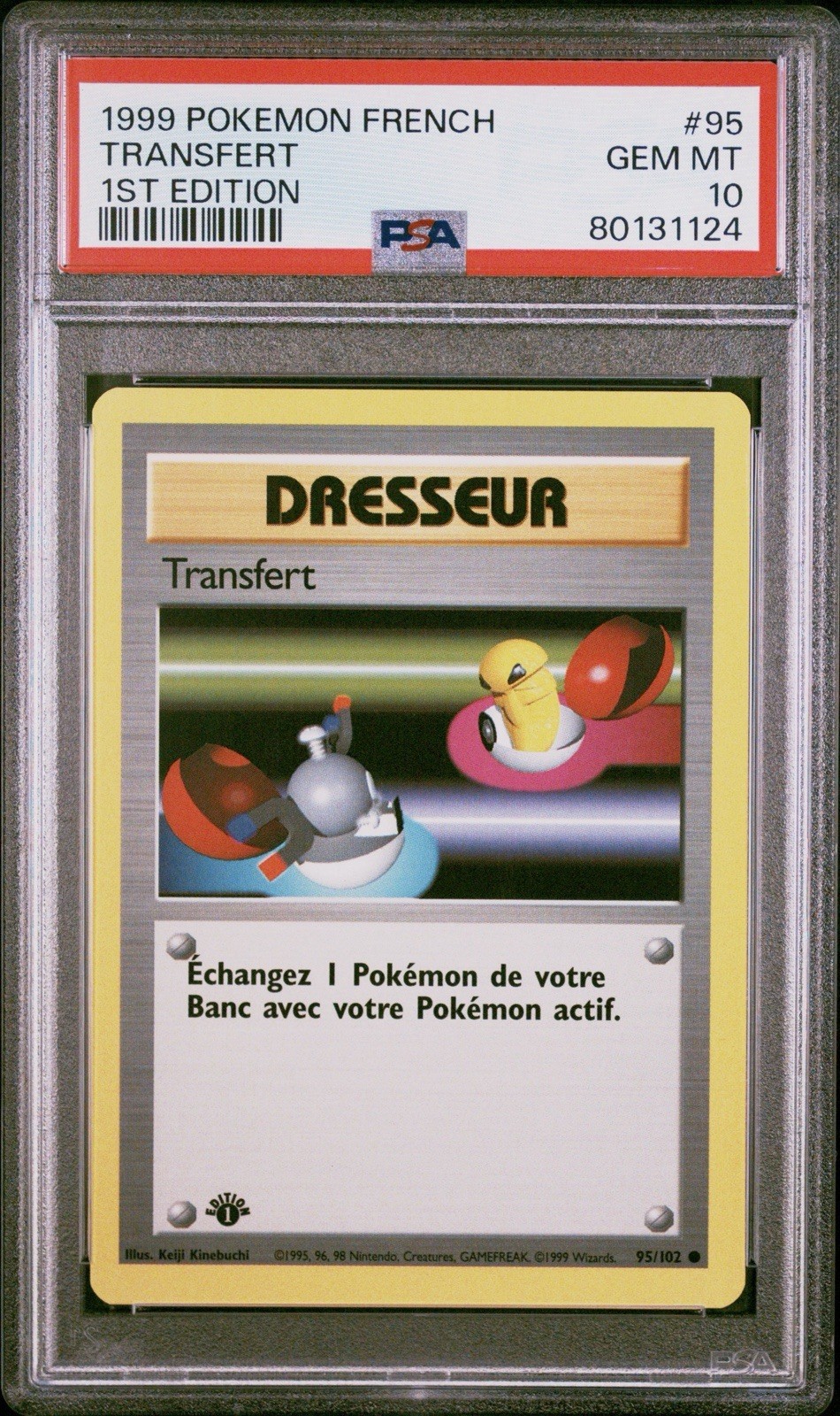 1999 Pokemon French Transfert 1st Edition 95