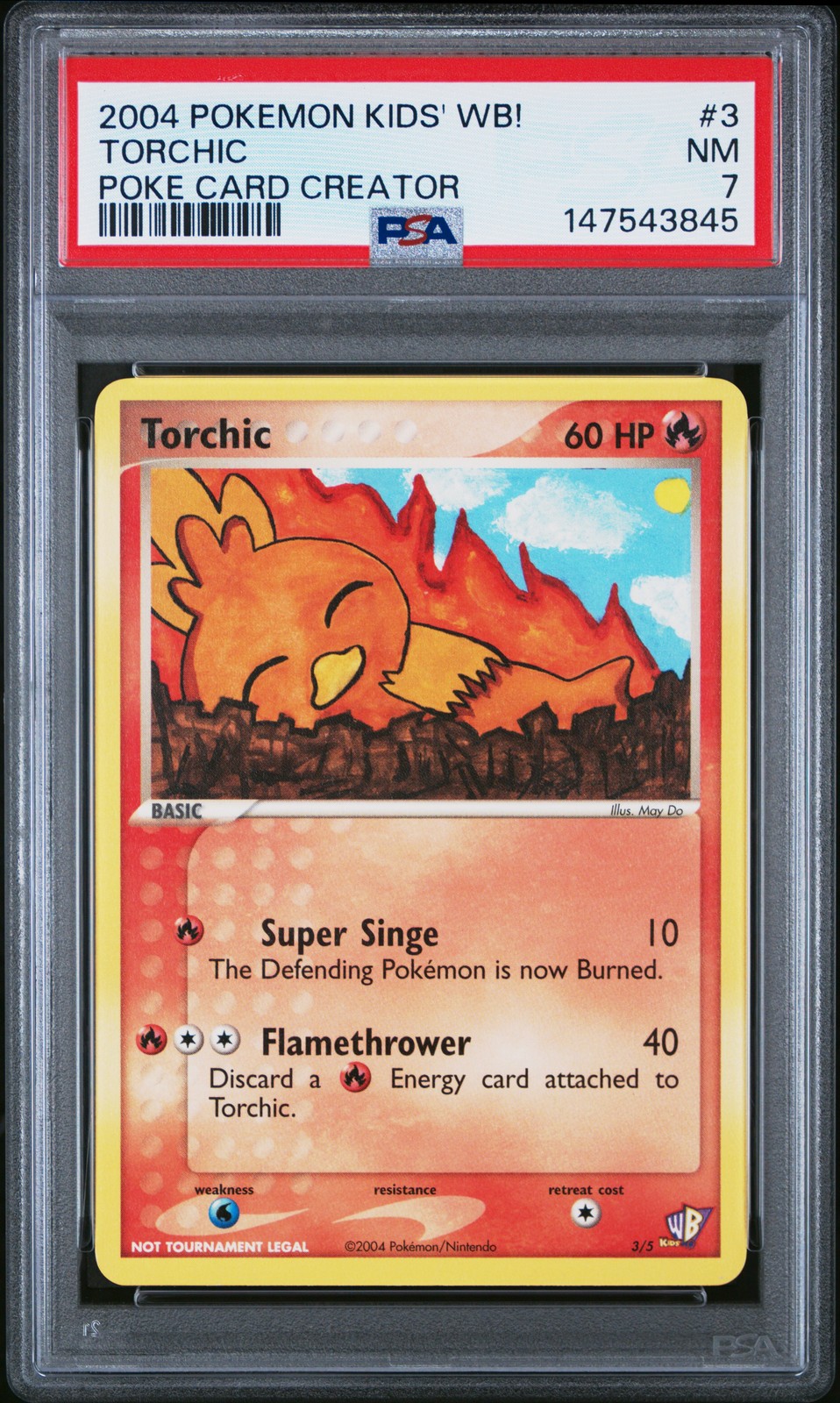 2004 Pokemon Kids' WB! Poke Card Creator Torchic 3