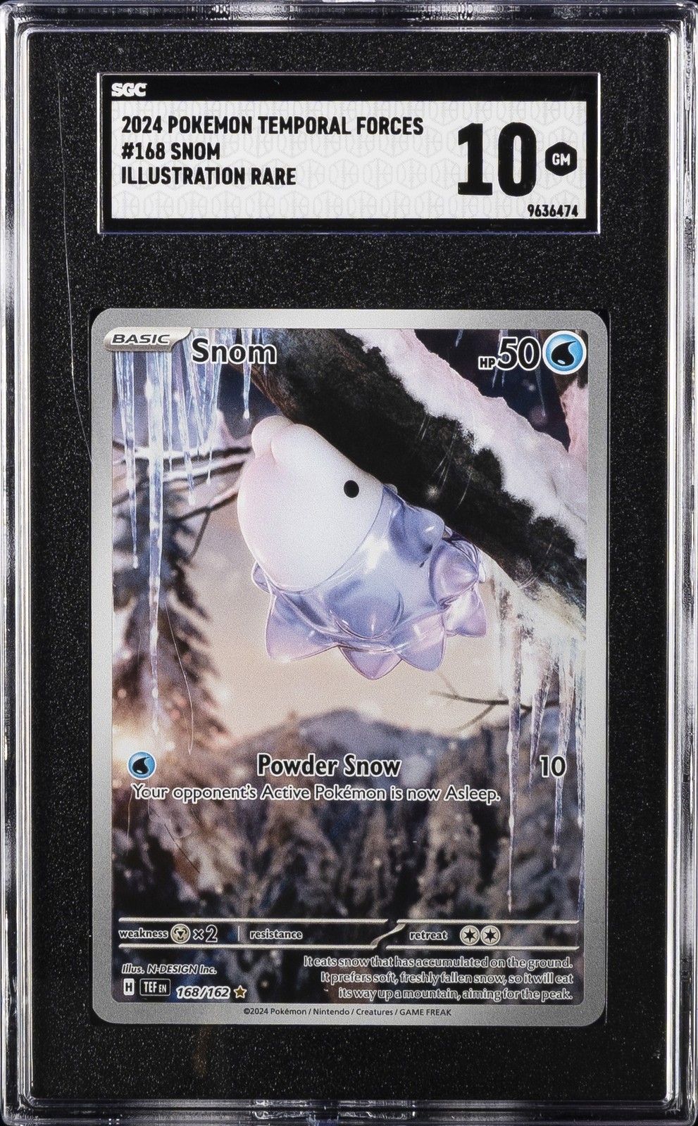 2024 Pokemon Temporal Forces Snom Illustration Rare 168