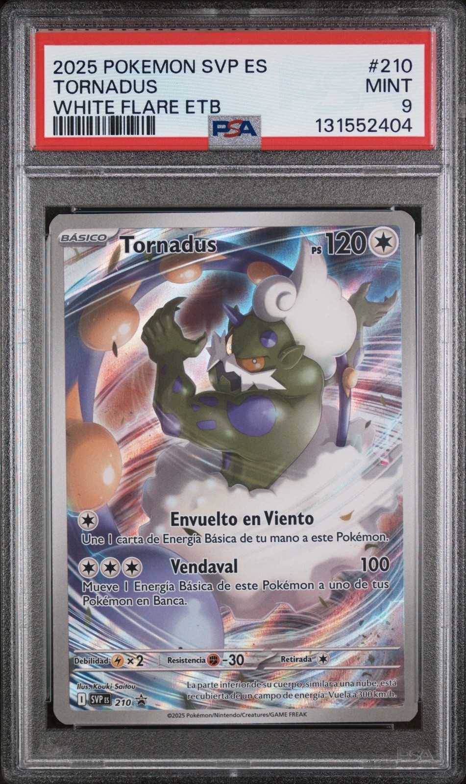 2025 Pokemon Spanish Svp ES-SV Black Star Promo Tornadus White Flare Elite Trainer Box 210