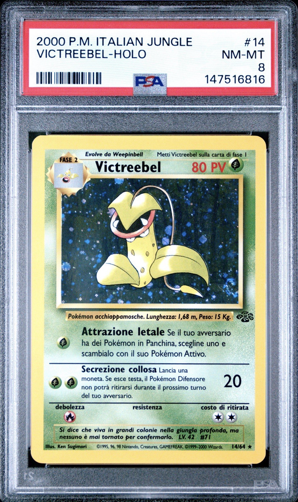 2000 Pokemon Italian Jungle Victreebel-Holo 14