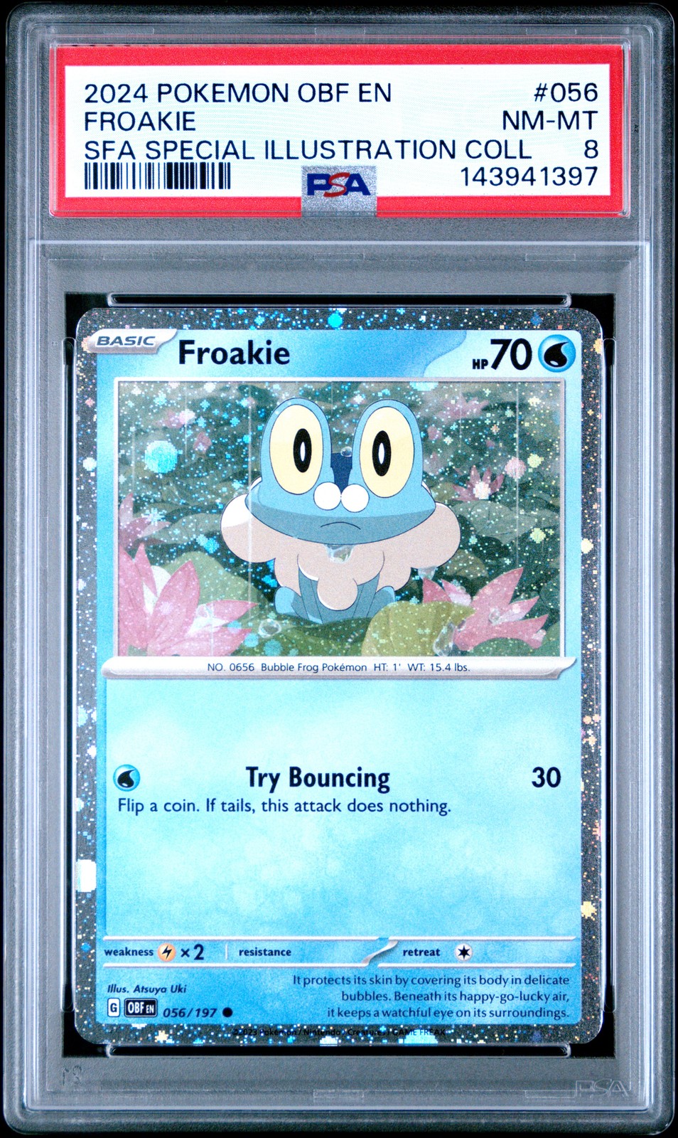 2024 Pokemon Obf EN-Obsidian Flames Froakie Shrouded Fable Special Illustration Collection 056