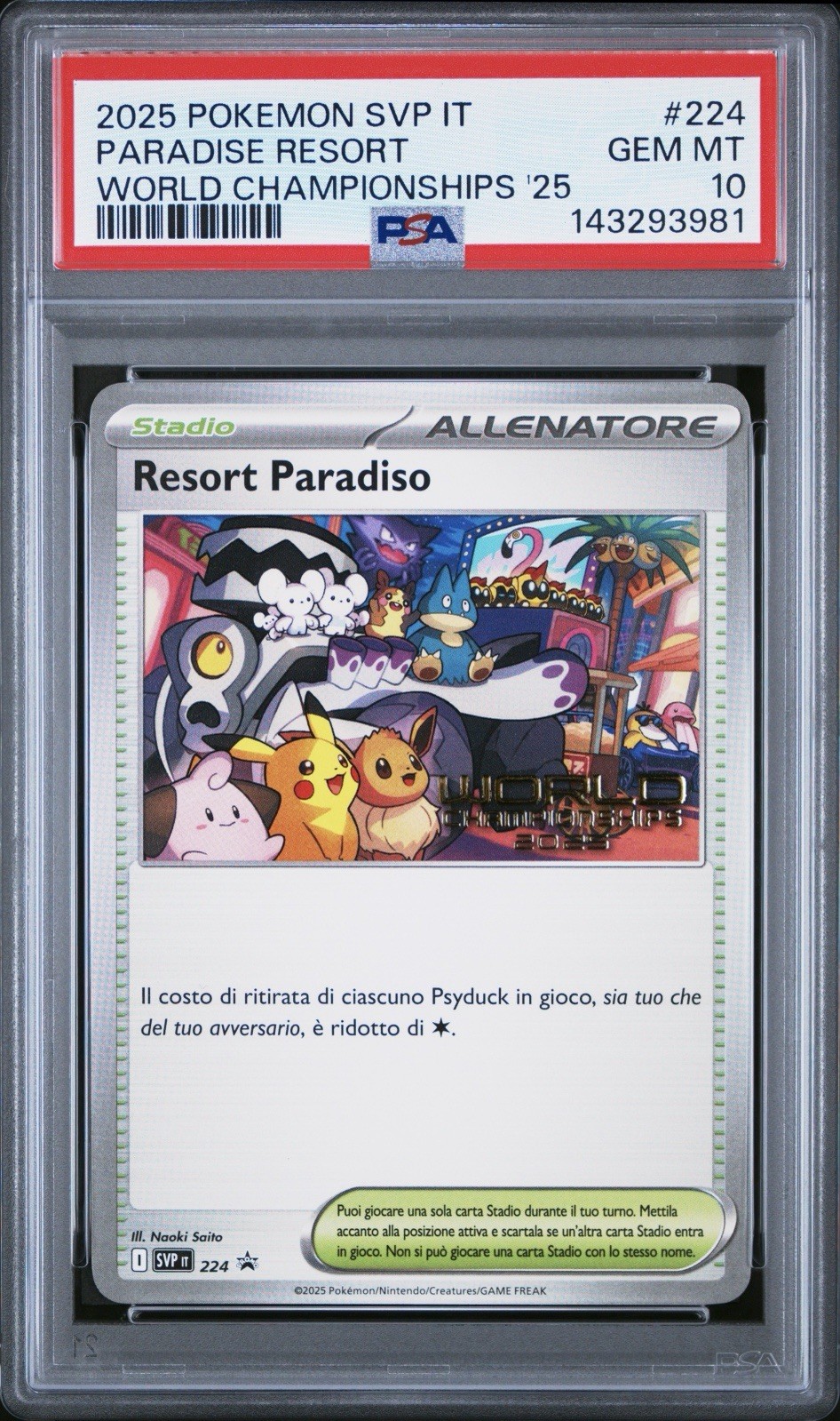 2025 Pokemon Italian Svp It-SV Black Star Promo Paradise Resort World Championships 2025 224