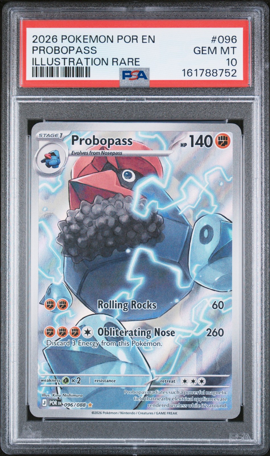 2026 Pokemon Por EN-Perfect Order Probopass Illustration Rare 096