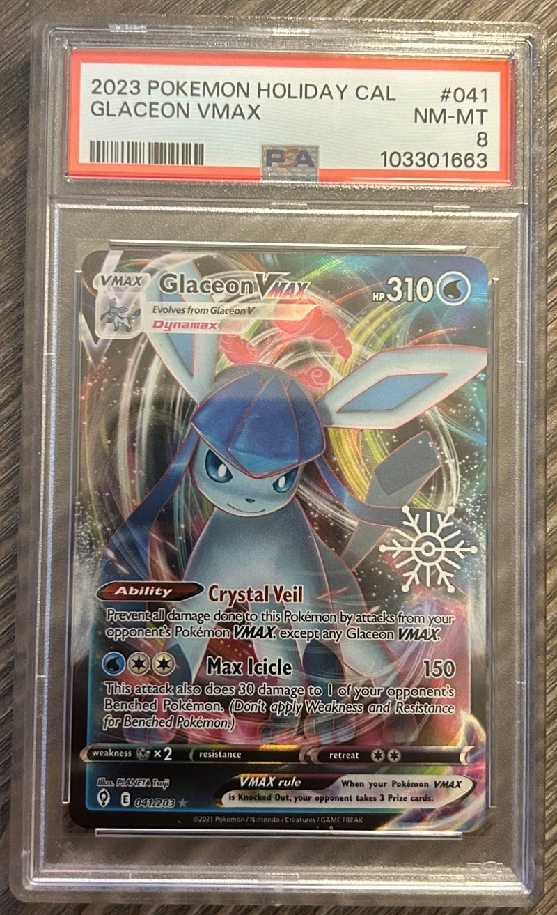 2023 Pokemon Holiday Calendar Glaceon Vmax 041