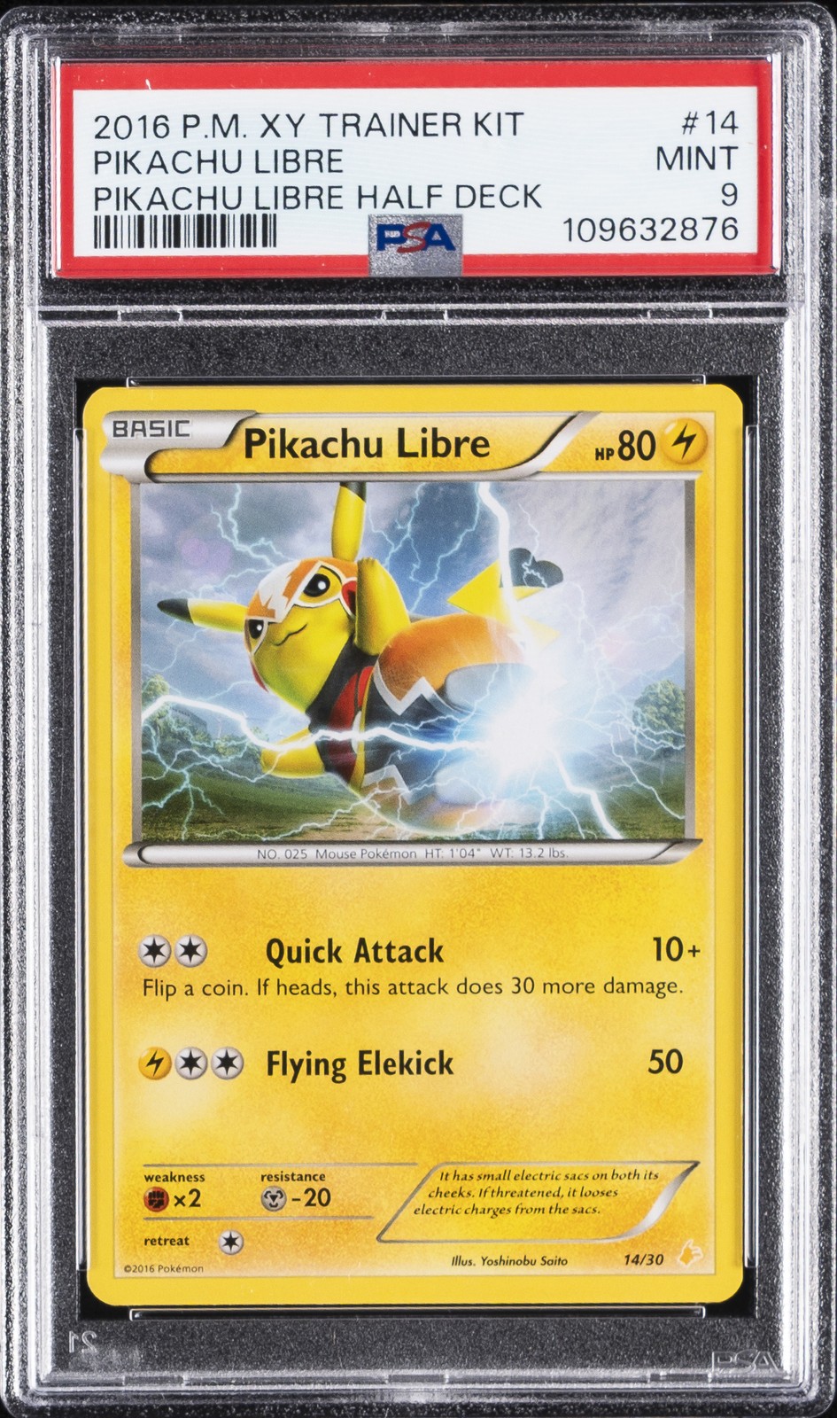 2016 Pokemon XY Trainer Kit Pikachu Libre Half Deck Pikachu Libre 14