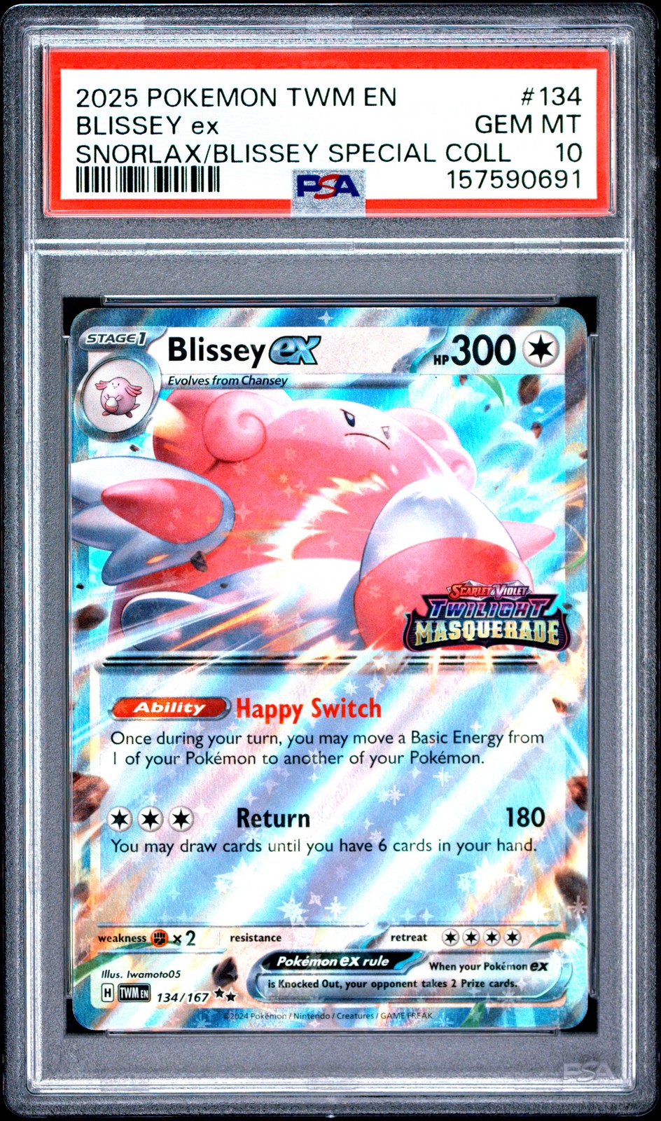 2025 Pokemon Twm EN-Twilight Masquerade Blissey EX Snorlax EX & Blissey EX Special Collection 134