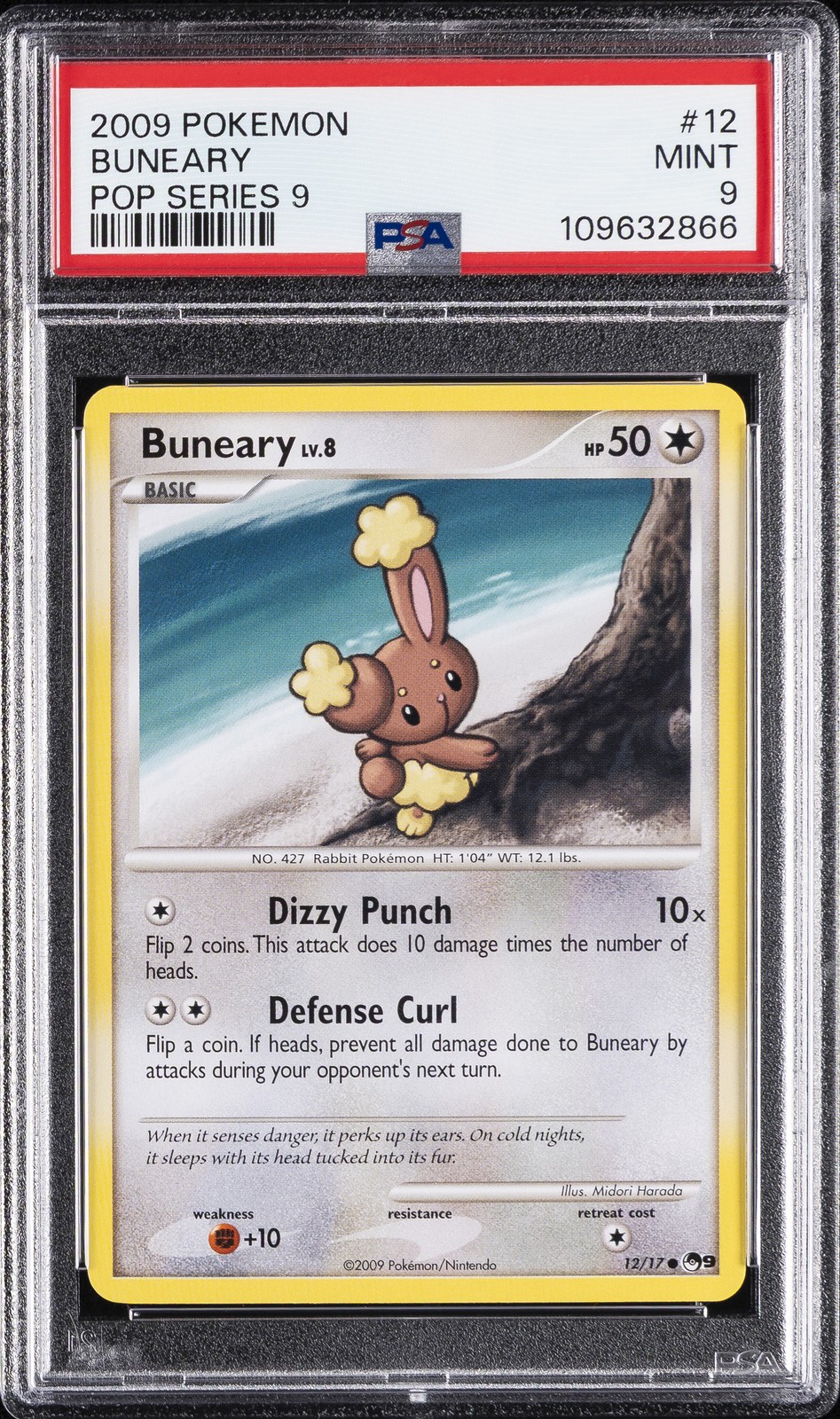 2009 Pokemon Pop Series 9 Buneary 12