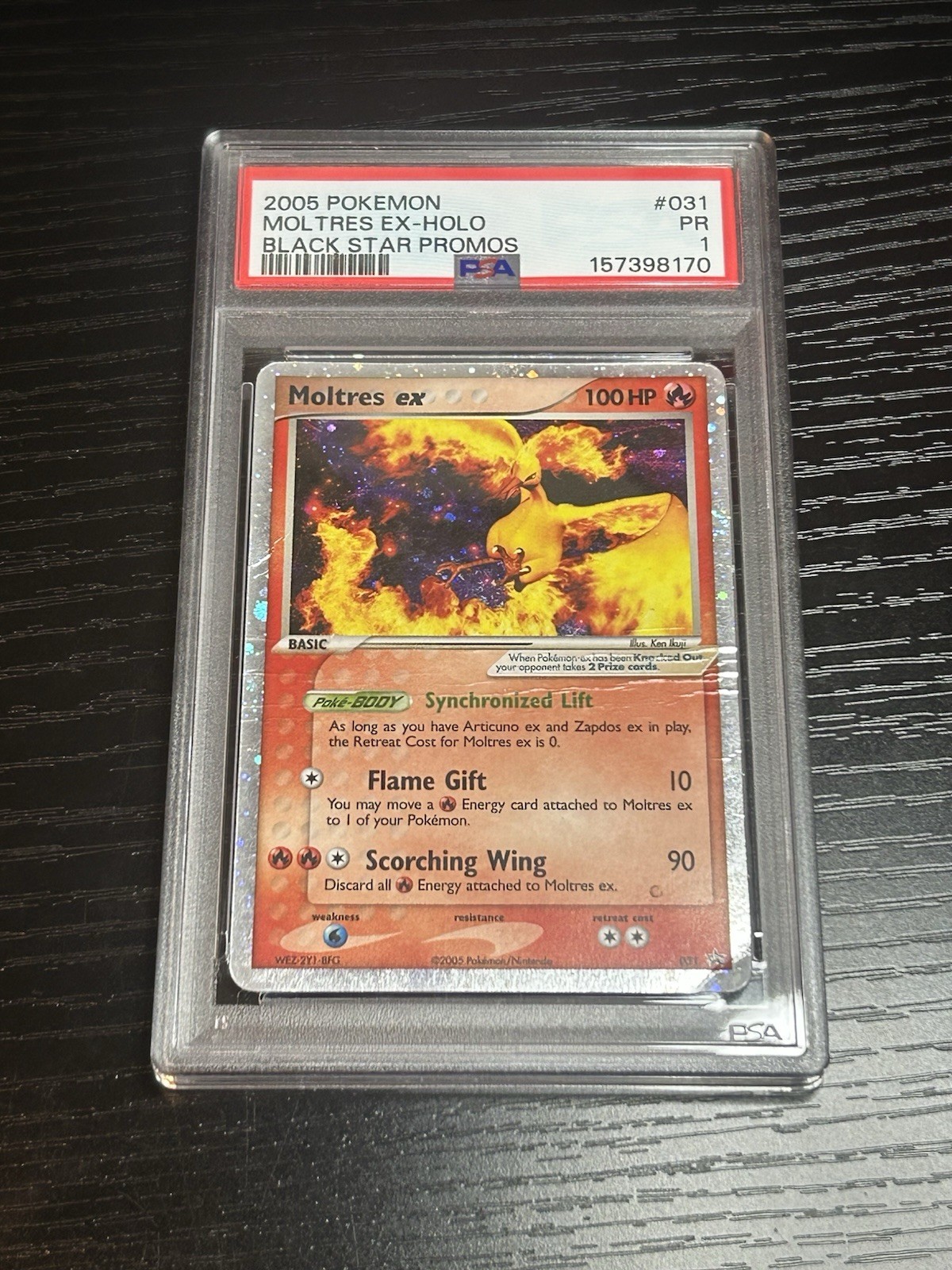 2005 Pokemon Black Star Promos Moltres EX-Holo 031