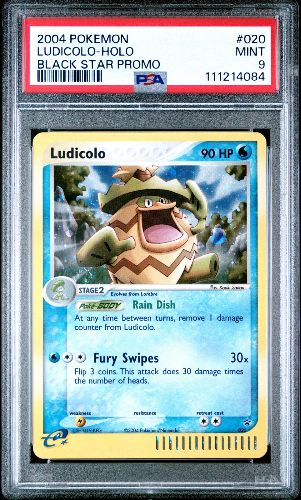 2004 Pokemon Black Star Promo Ludicolo-Holo 020