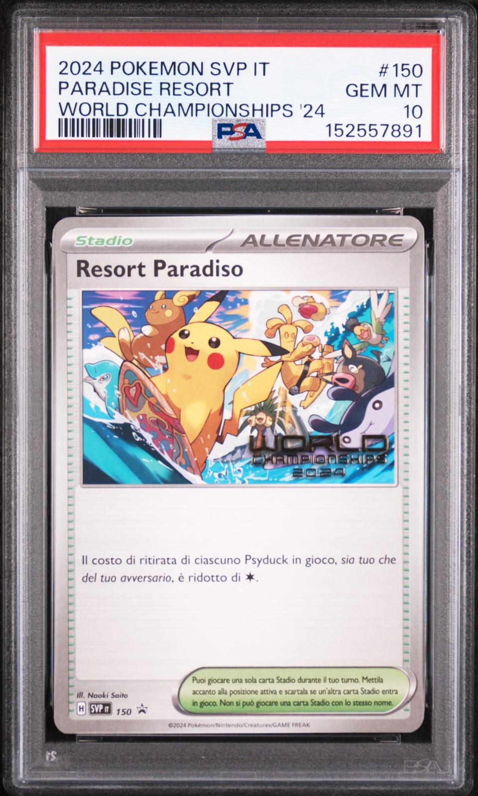 2024 Pokemon Italian Svp It-SV Black Star Promo Paradise Resort World Championships 2024 150