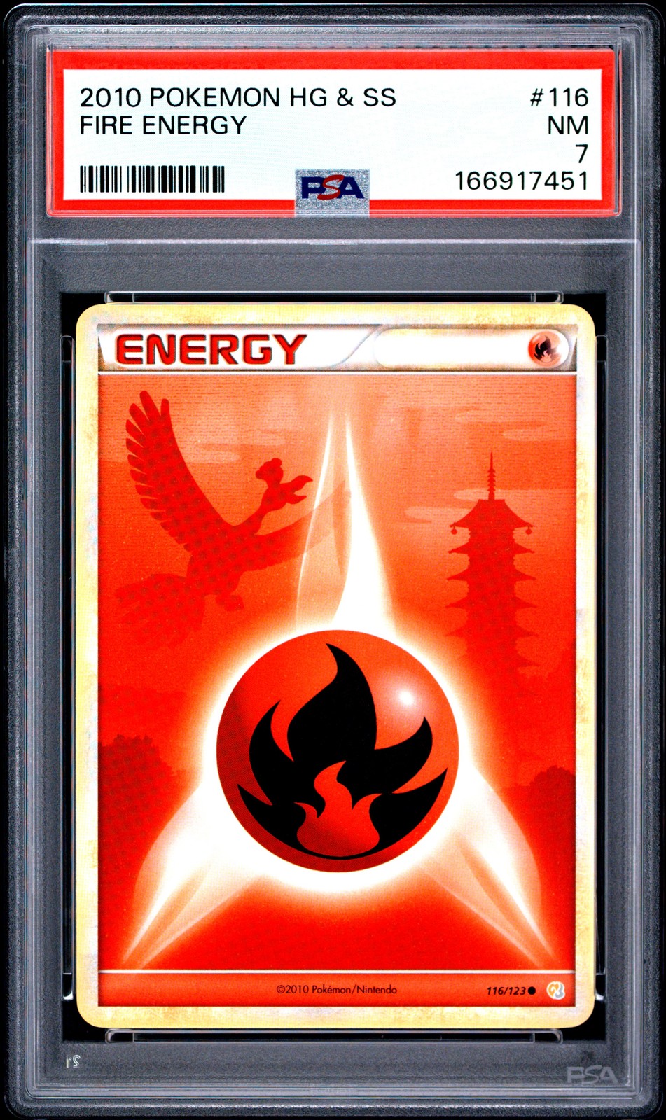 2010 Pokemon Heartgold & Soulsilver Fire Energy 116