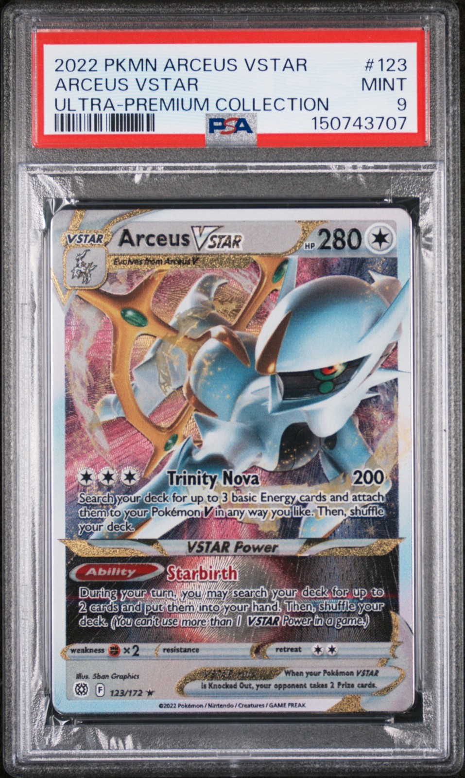 2022 Pokemon Arceus Vstar Ultra-Premium Collection Arceus Vstar 123