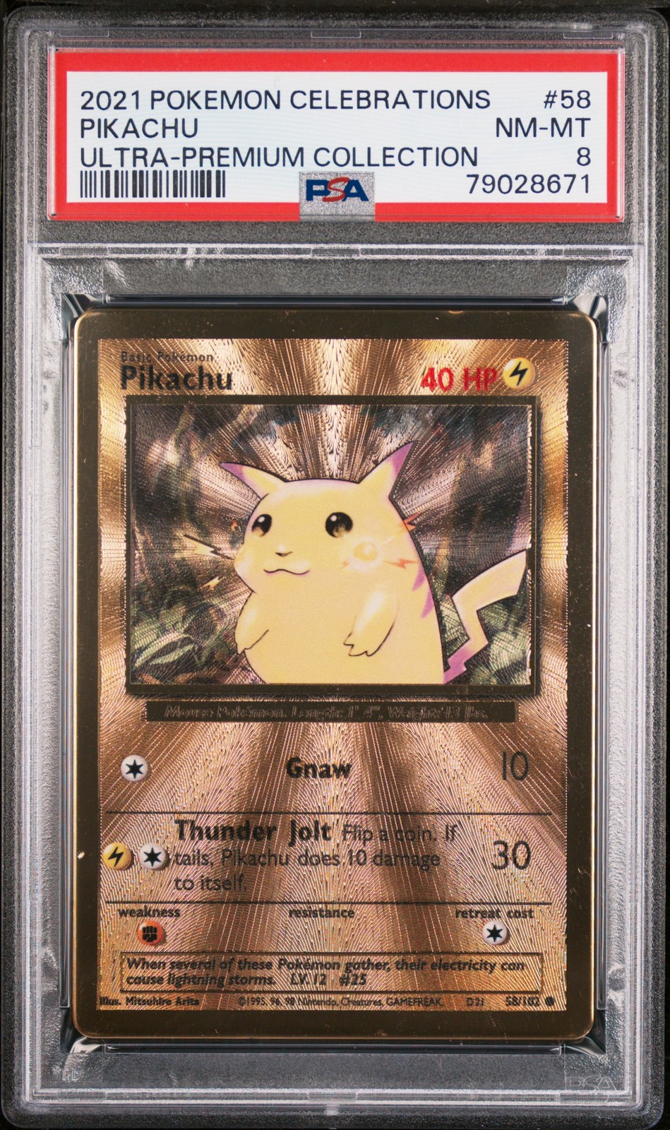 2021 Pokemon Celebrations Ultra-Premium Collection Pikachu 58