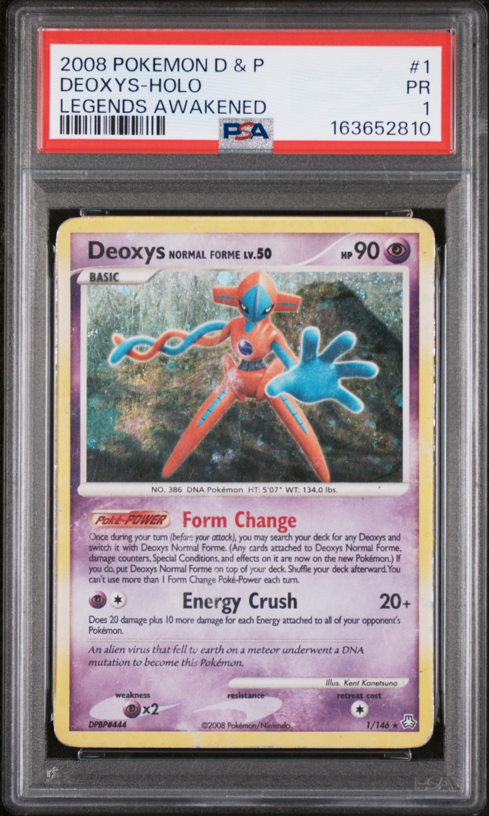 2008 Pokemon Diamond & Pearl Legends Awakened Deoxys-Holo 1