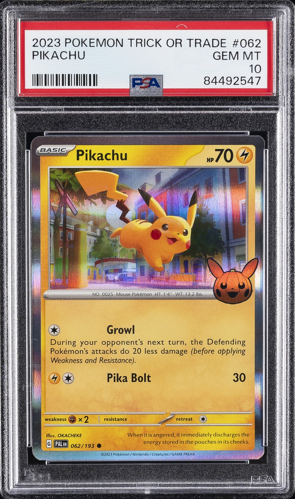 2023 Pokemon Trick or Trade Pikachu 062