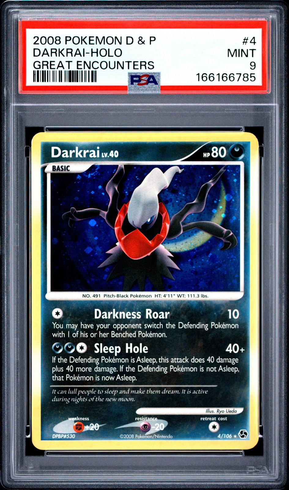 2008 Pokemon Diamond & Pearl Great Encounters Darkrai-Holo 4