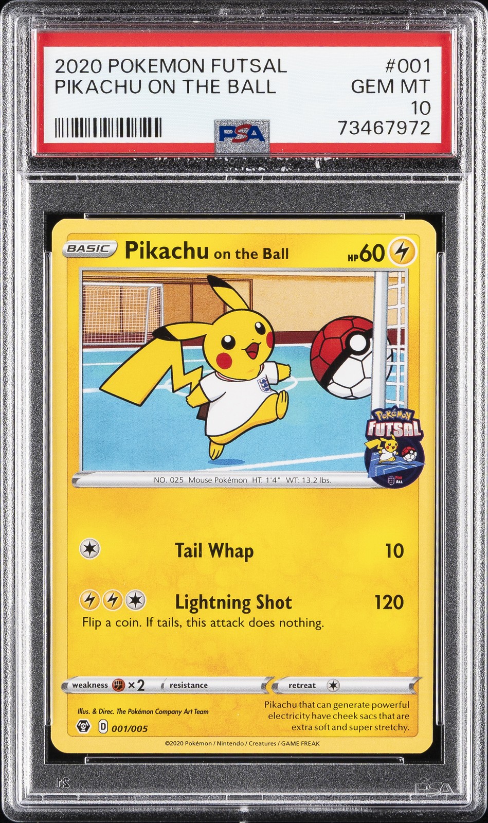 2020 Pokemon Futsal Pikachu on the Ball 001