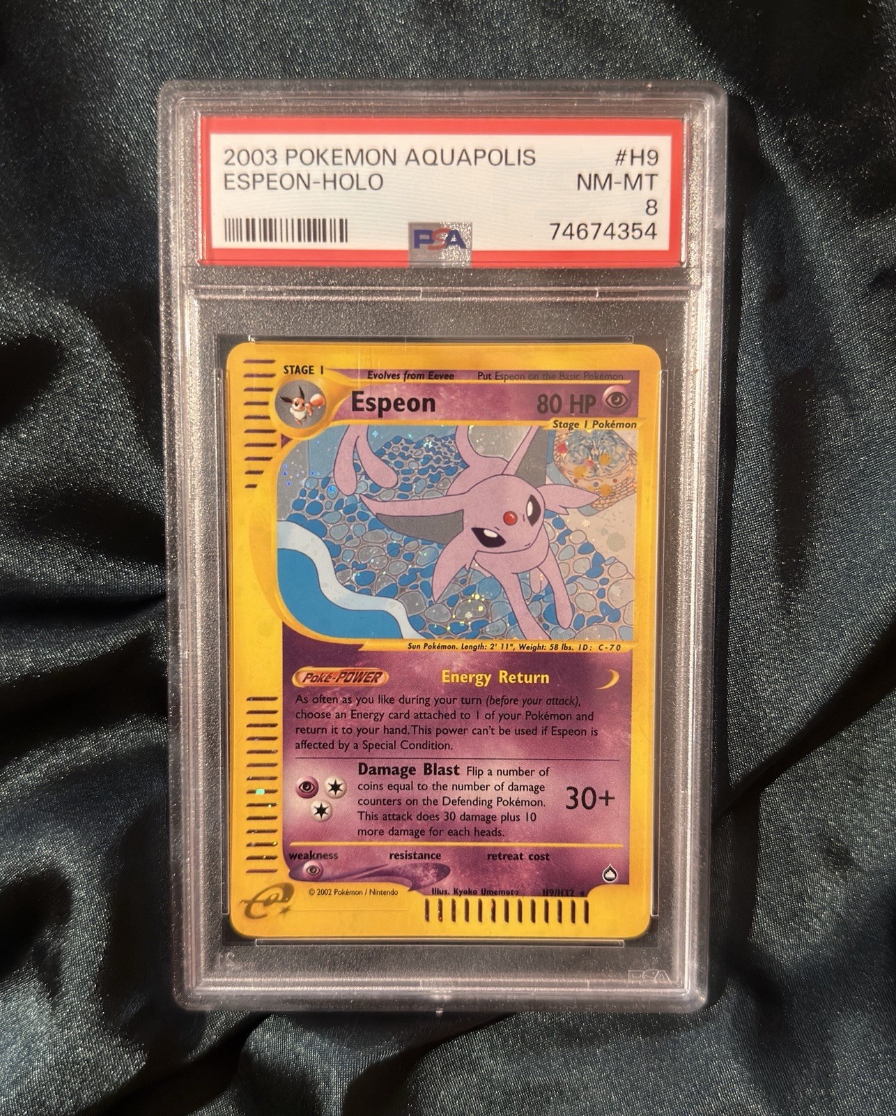 2003 Pokemon Aquapolis Espeon-Holo H9