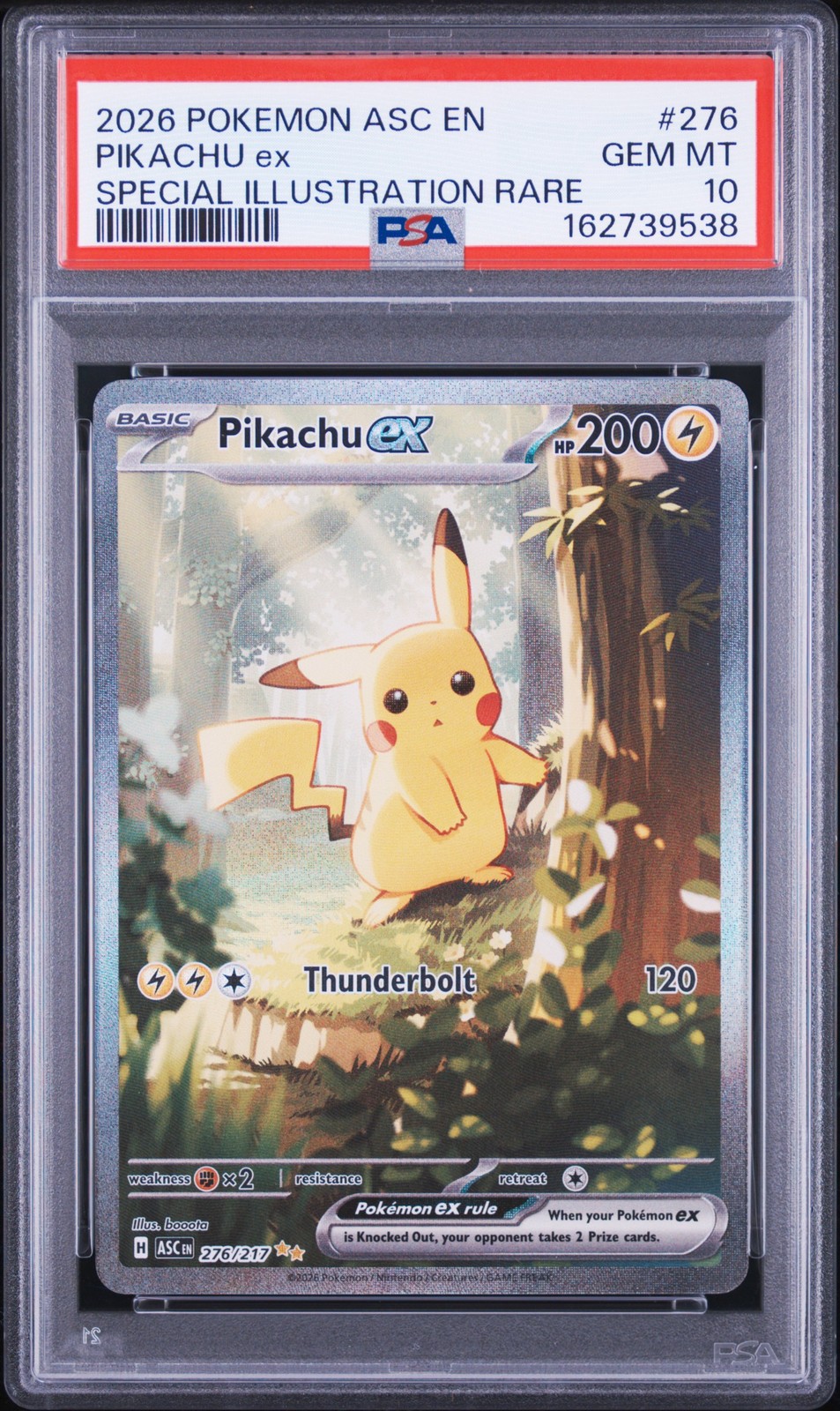 2026 Pokemon Asc EN-Ascended Heroes Pikachu EX Special Illustration Rare 276