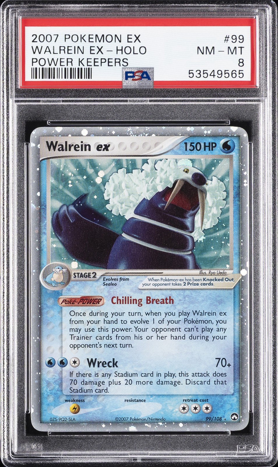 2007 Pokemon EX Power Keepers Walrein EX-Holo 99