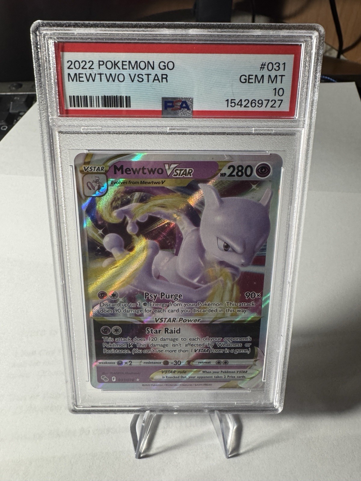 2022 Pokemon Go Mewtwo Vstar 031