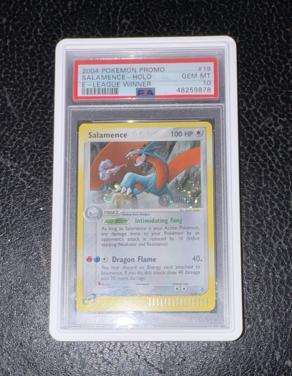 2004 Pokemon Promo Salamence-Holo E-League Winner 19