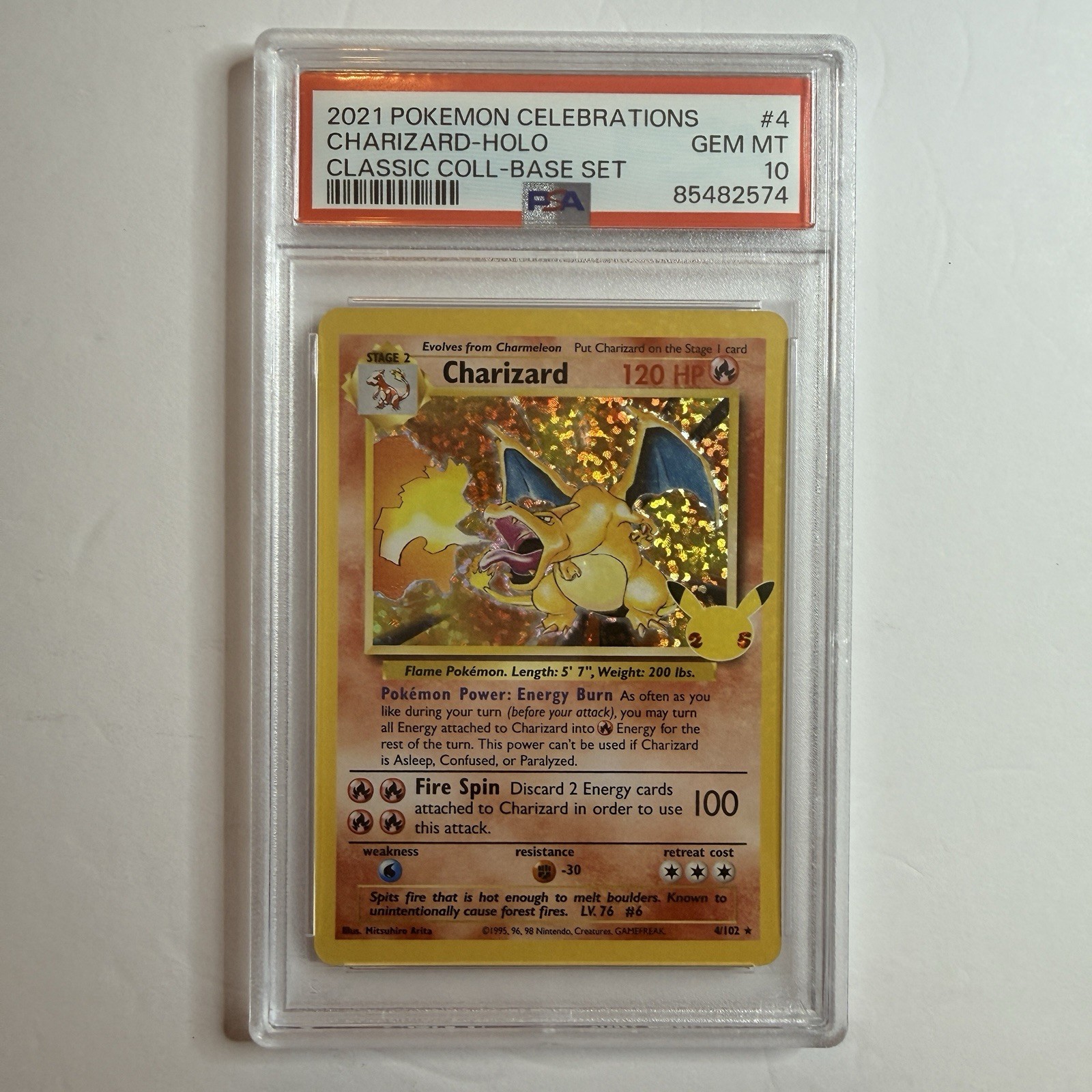 2021 Pokemon Celebrations Classic Collection Charizard-Holo 4