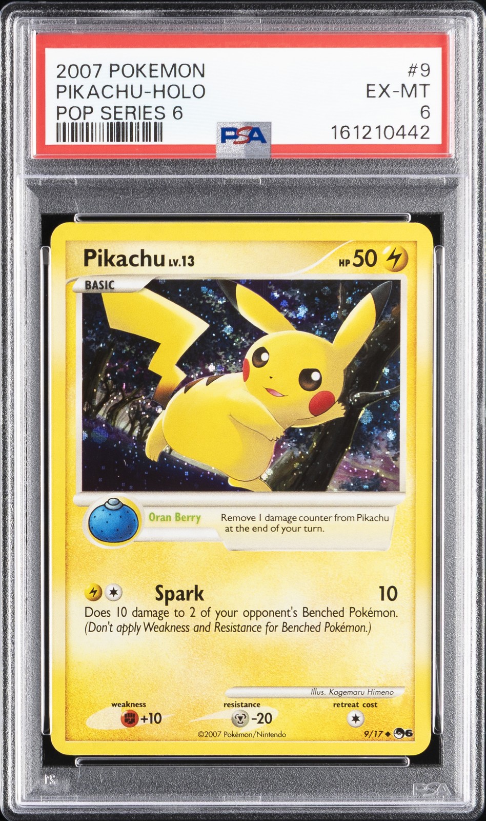 2007 Pokemon Pop Series 6 Pikachu-Holo 9