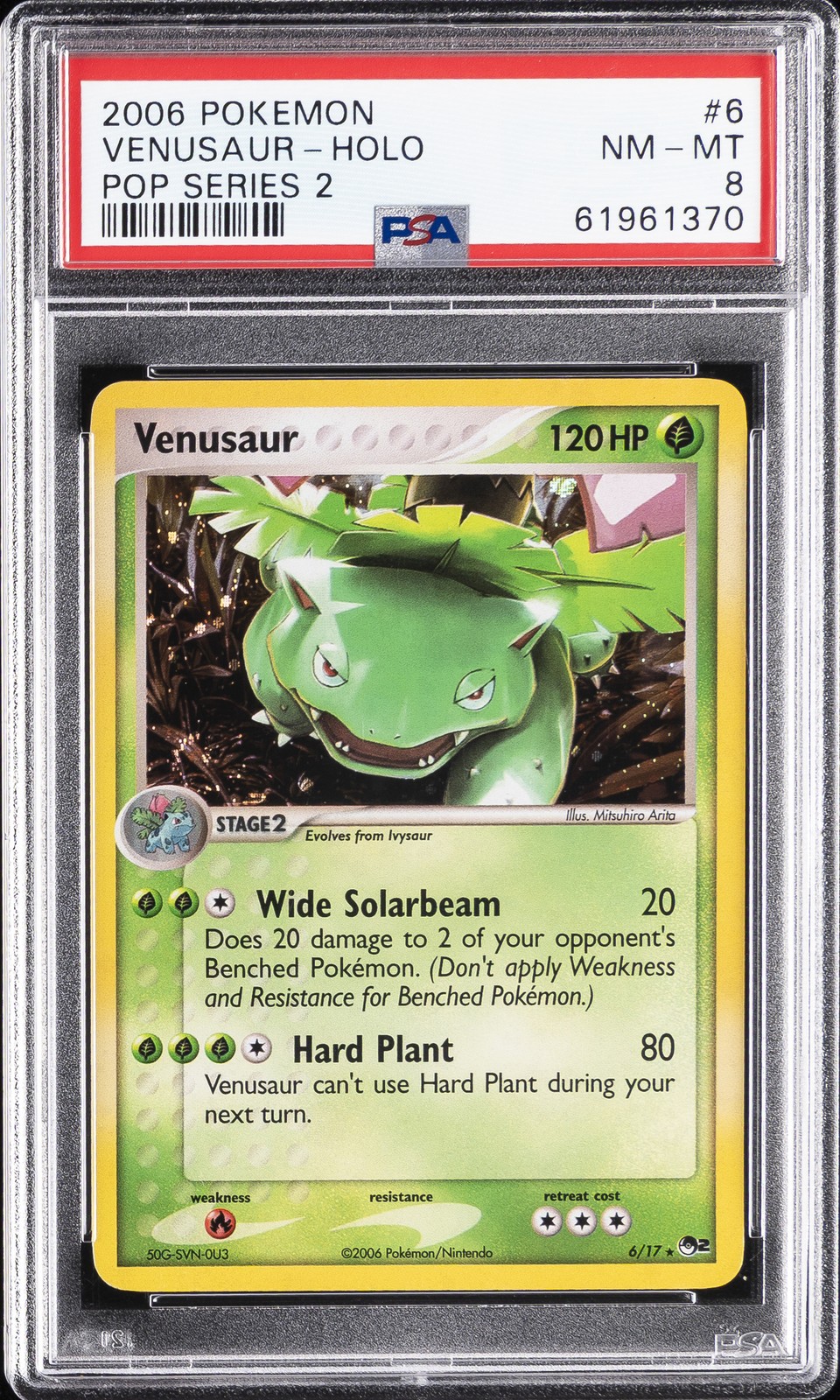2006 Pokemon Pop Series 2 Venusaur-Holo 6