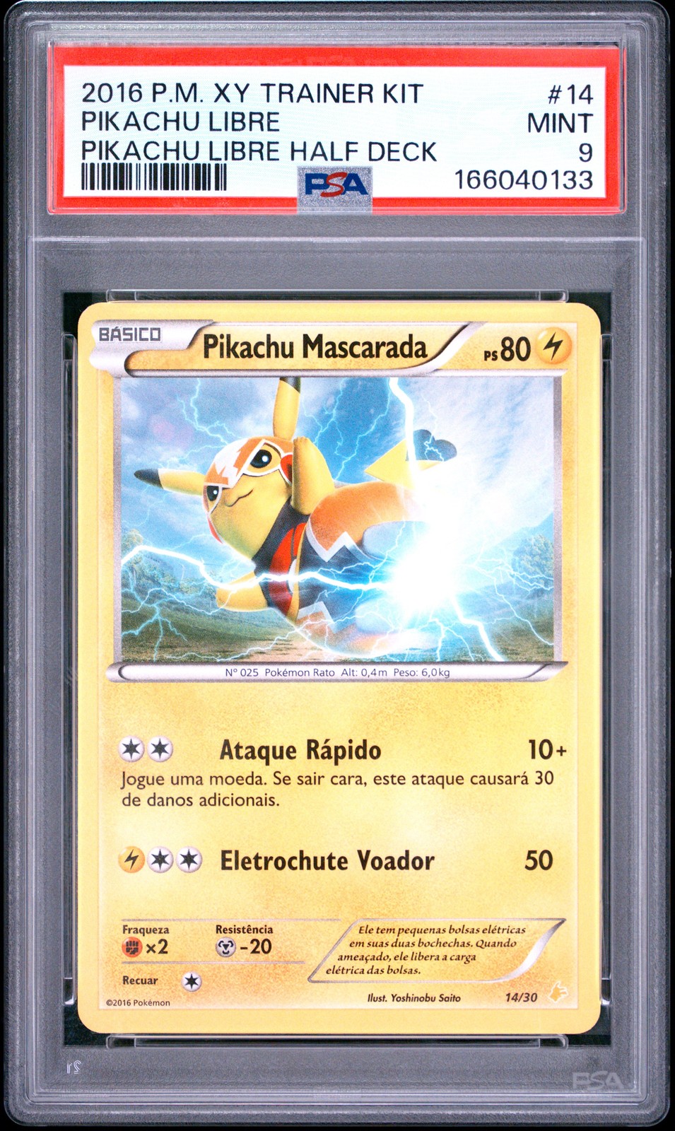 2016 Pokemon XY Trainer Kit Pikachu Libre Half Deck Pikachu Libre 14