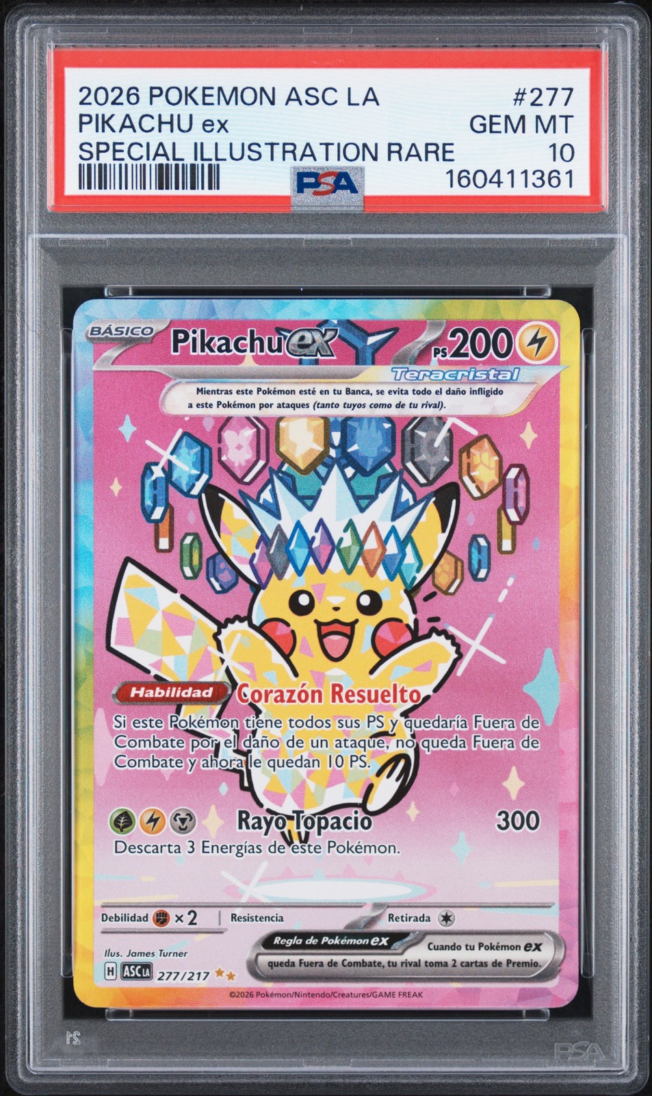 2026 Pokemon Latin American Asc La-Ascended Heroes Pikachu EX Special Illustration Rare 277