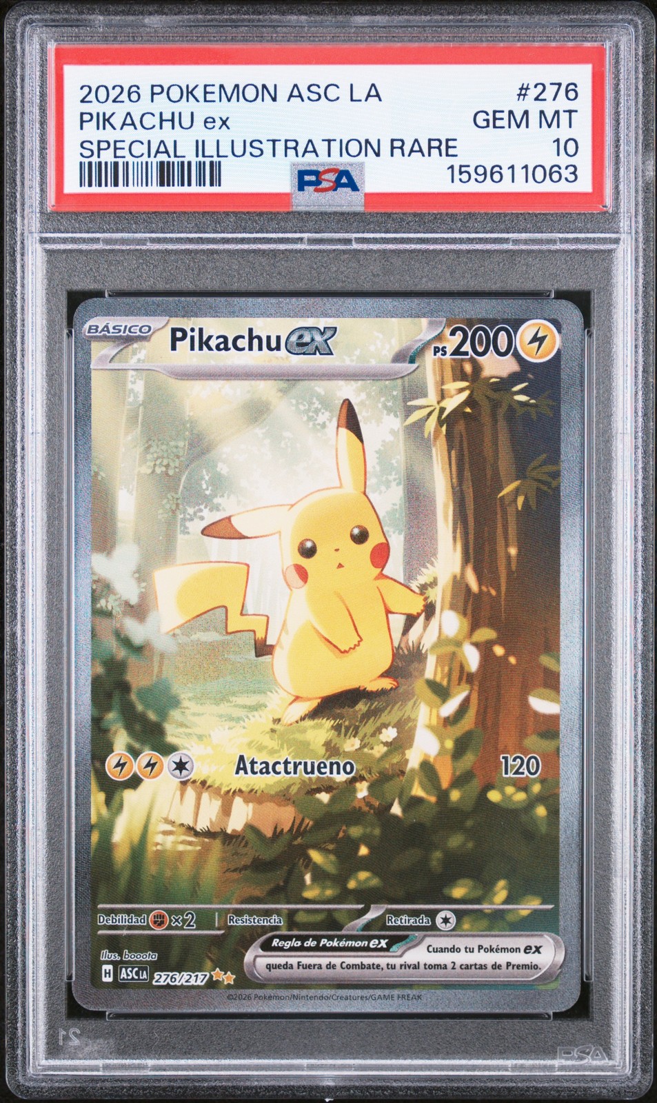 2026 Pokemon Latin American Asc La-Ascended Heroes Pikachu EX Special Illustration Rare 276