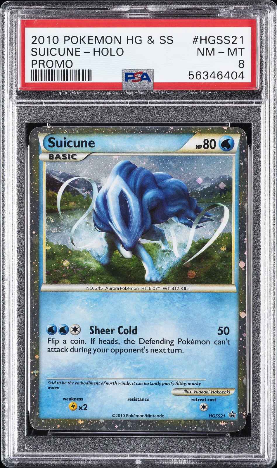 2010 Pokemon Heartgold & Soulsilver Promo Suicune-Holo HGSS21