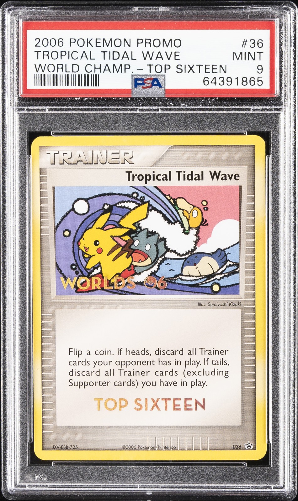 2006 Pokemon World Championships Promo Tropical Tidal Wave Top Sixteen 36